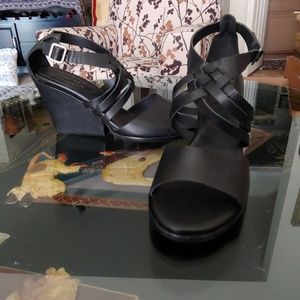 Kork-Ease leather wedges